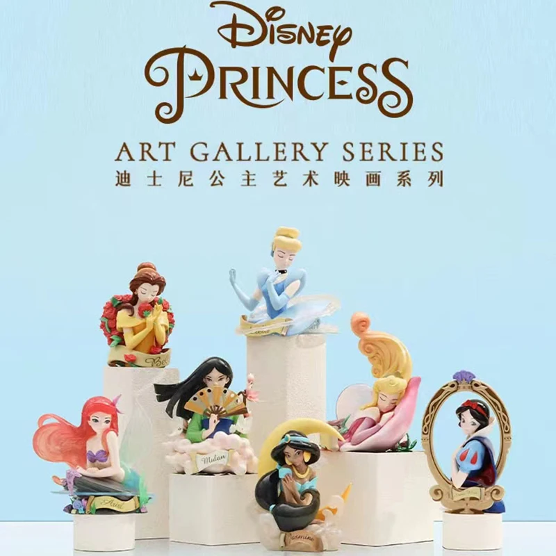 

Disney Blind Box Mulan Art Bust Series Blind Box Art Gallery Collection Statue Original Mystery Box Ornament Children Toy