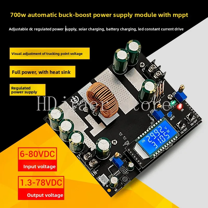 

ZK-SJ30 700W Synchronous Rectifier 30A Automatic Up and Down Power Supply Module Solar Charging MPPT