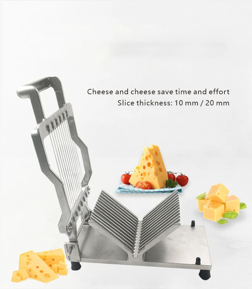 Commercial Cheese Slicer 1cm 2cm Stainless Steel Wire Butter Cutting Board Machine Making Dessert Blade potato cucumber lemon