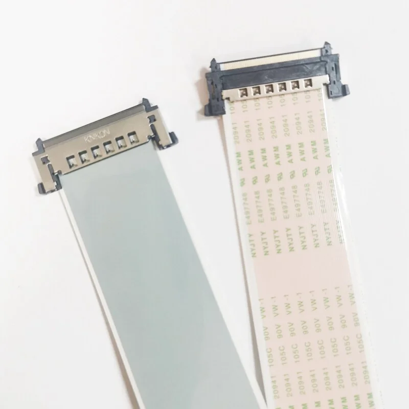 51P 0.5mm 4K 60Hz 8K V-by-One Same Side Double End Shielded FFC Cable 400mm-2m