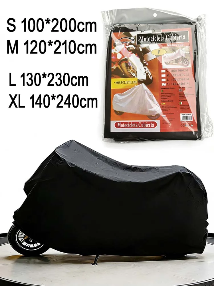 AliExpress NONE High Search Motorcycle Cover Electric Vehicle PEVA Waterproof Black Outdoor Bike Scooter Dustproof Rain Protection Clothes S M L