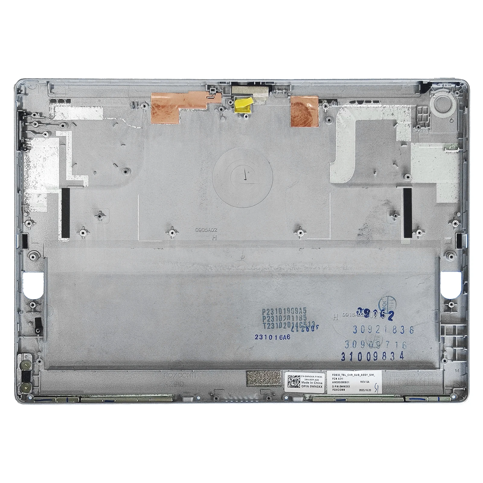 0WN0XX لأجهزة الكمبيوتر المحمول Dell Latitude 7320 2in1 غطاء خلفي LCD قابل للفصل غطاء للكمبيوتر المحمول FDB33