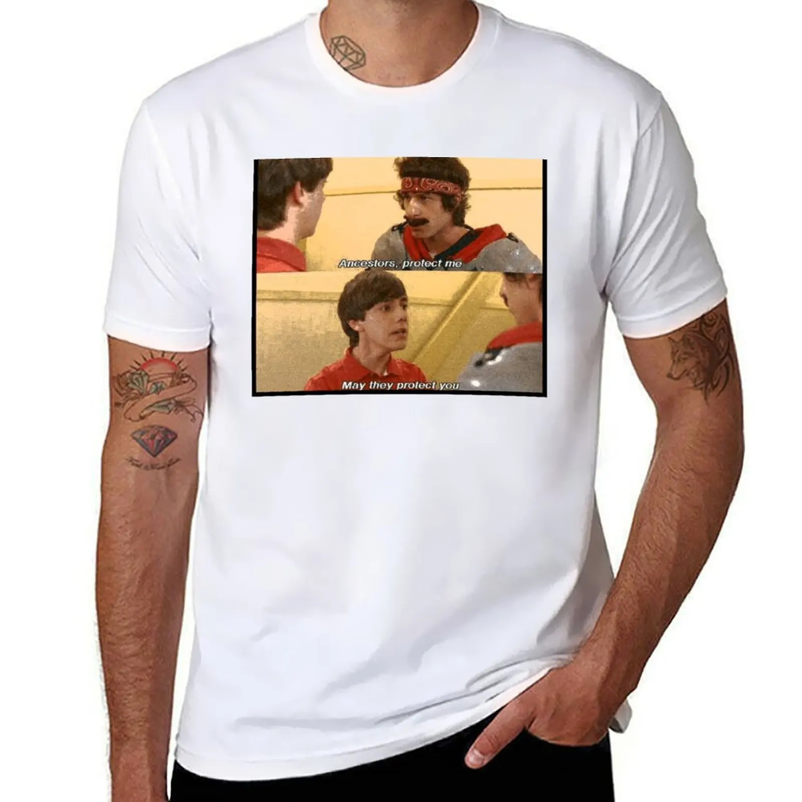 

Ancestors, protect me, May they protect you T-Shirt funny t shirts man t shirt man casual T-Shirt