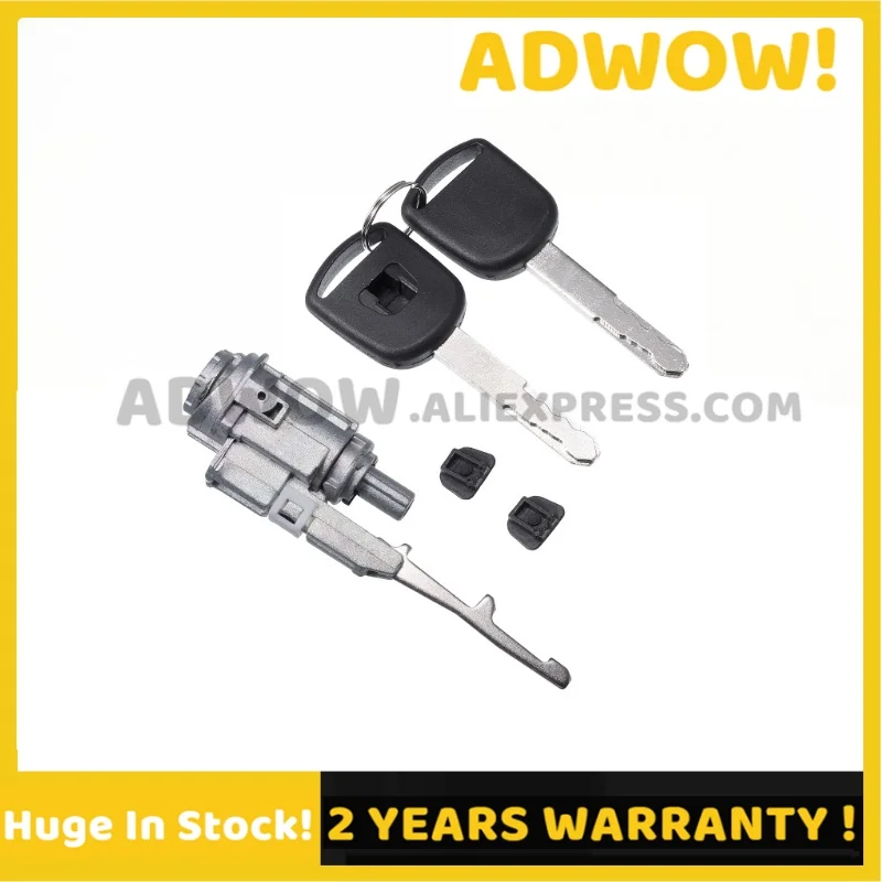 

New Ignition Switch Lock Cylinder With 2 Keys 06351-TE0-A11 For Honda Accord Civic CR-V Element Odyssey Acura MDX RDX TSX ZDX