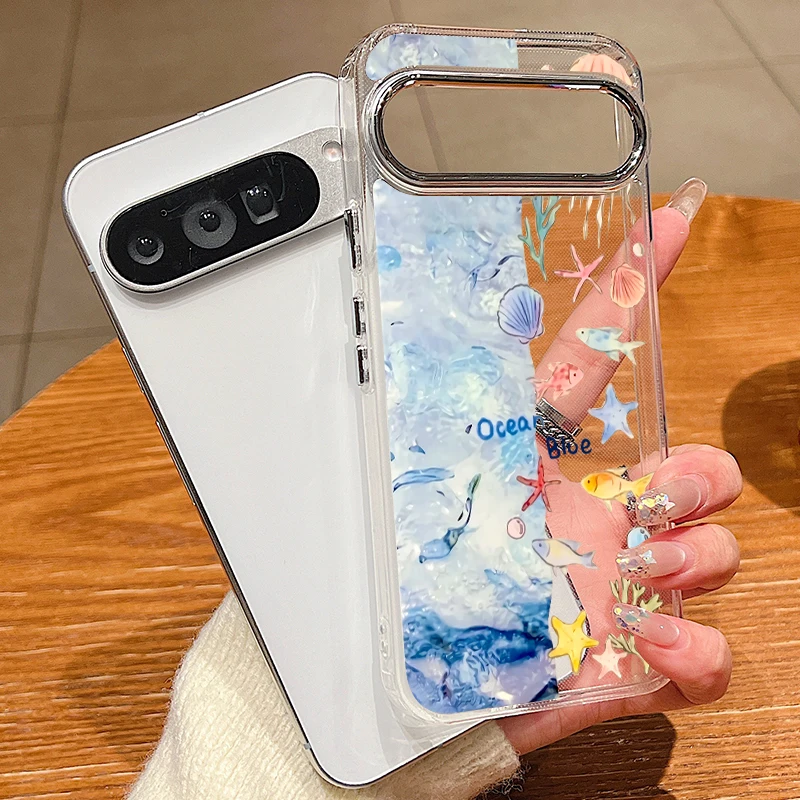 オーシャンシェルシャーク柄スマホケース Google Pix - Google Pixel 9 のレビューと価格
