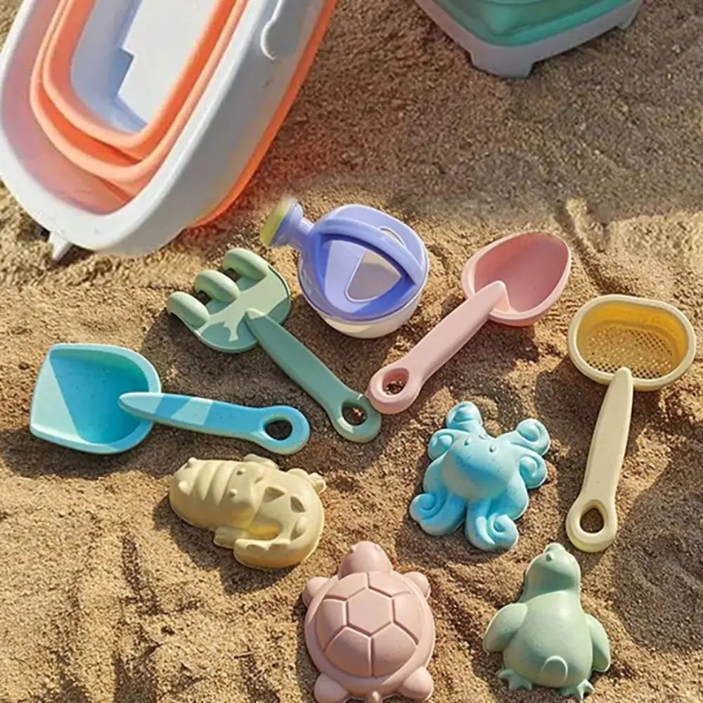 1 Set Shovel Water Game Bucket Beach Sand Play Toys Shovel Portable Beach Bucket Toys Lightweight Plastic Beach Play Toys Summer