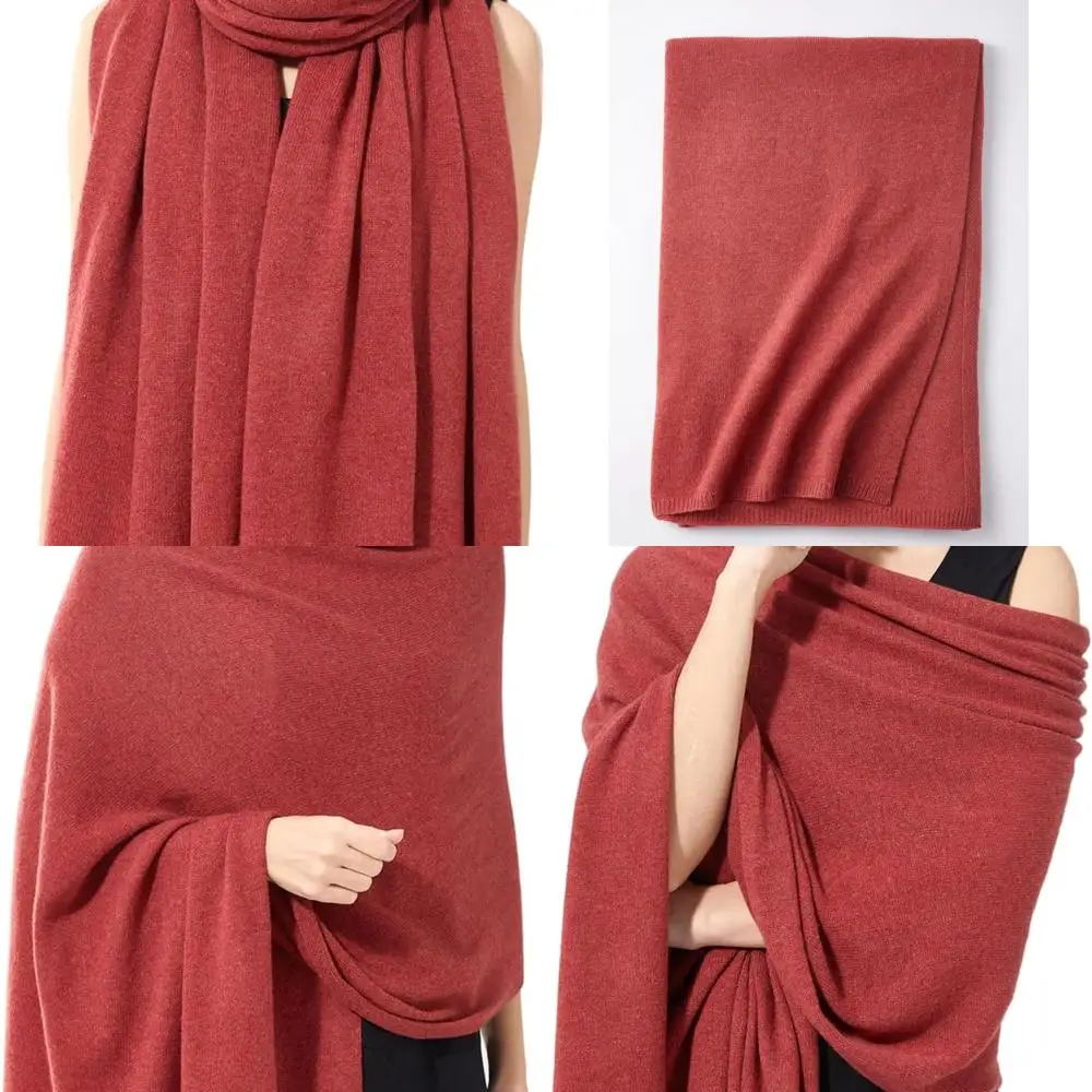 

Luxurious Oversized Cashmere Blend Women's Travel Scarf, 87x28