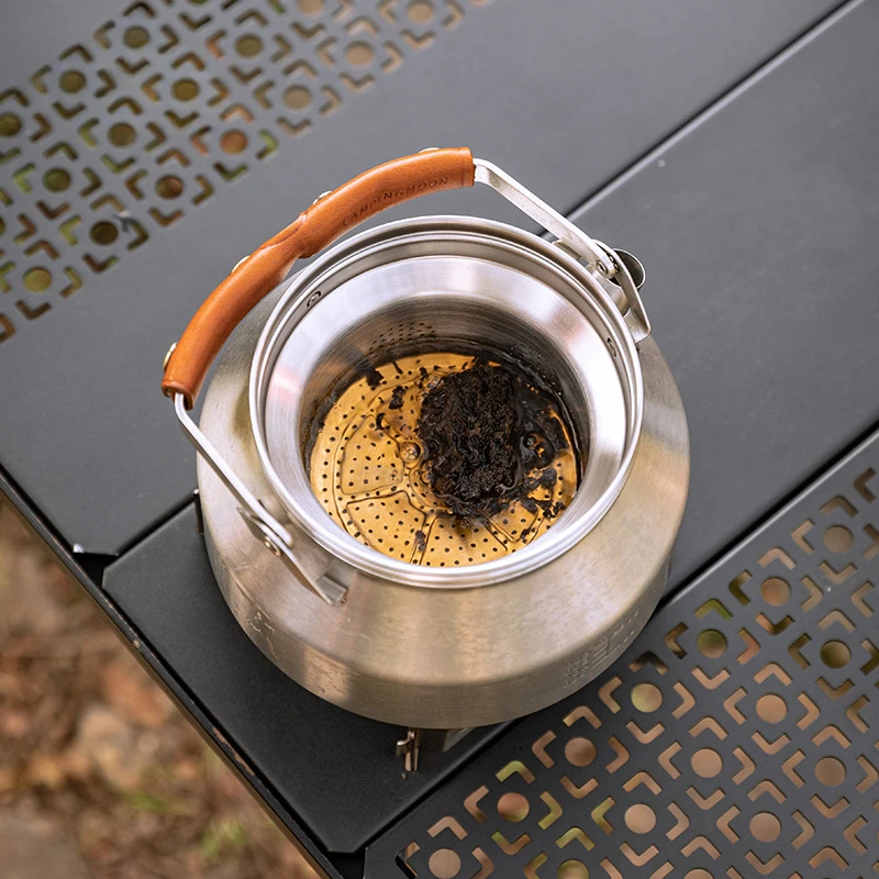 Outdoor Kettle Tea Filtering Accessories Stainless Steel Camping Multi-functional Tea Brewing Filtering Accessories Home Travel