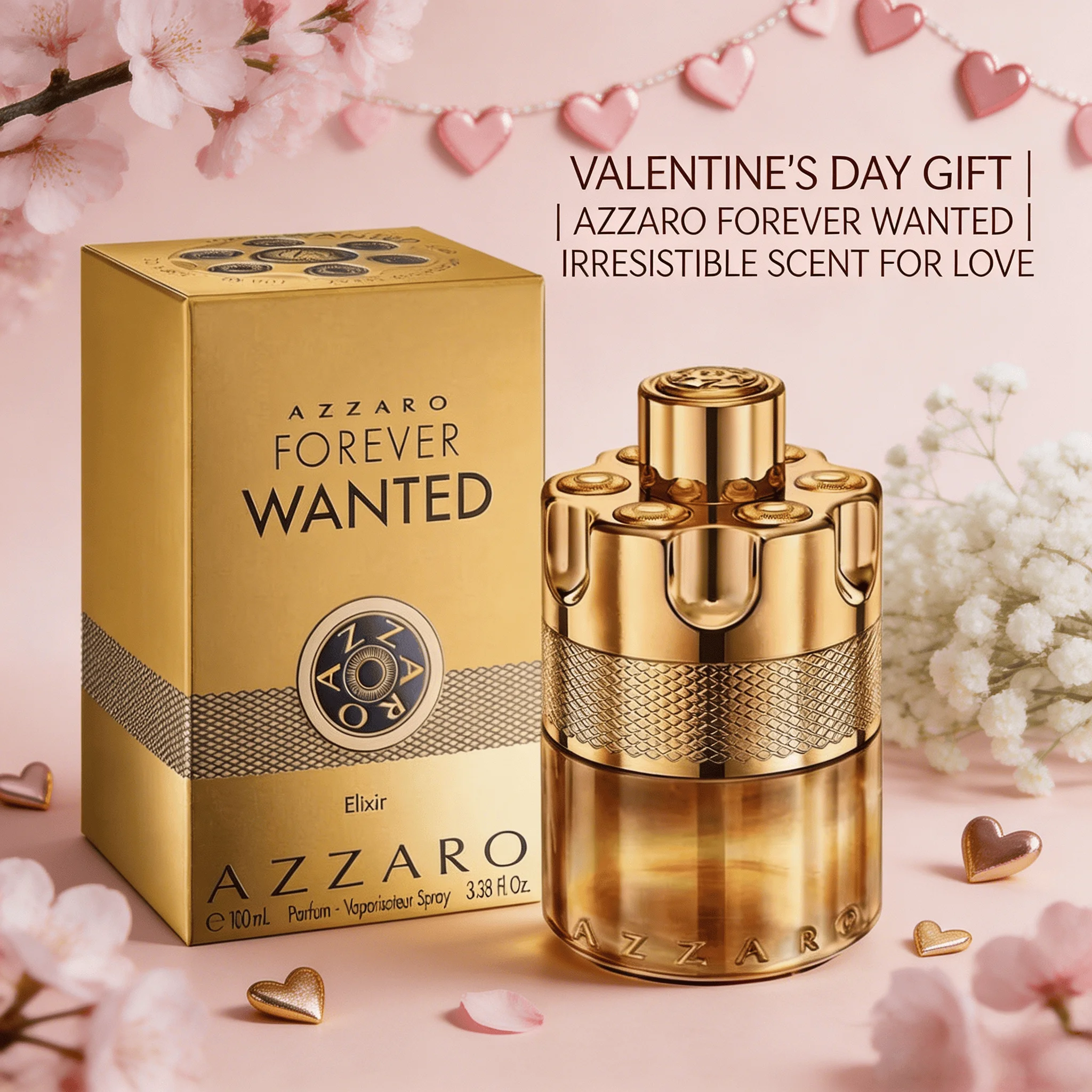 Azzaro The Most Wanted Eau de Parfum Intense, Black-gold Gun Design, Tobacco Amber Woody Fragrance, Maximum Longevity Seductive Scent, Luxury Mens Cologne for Date Night view 6