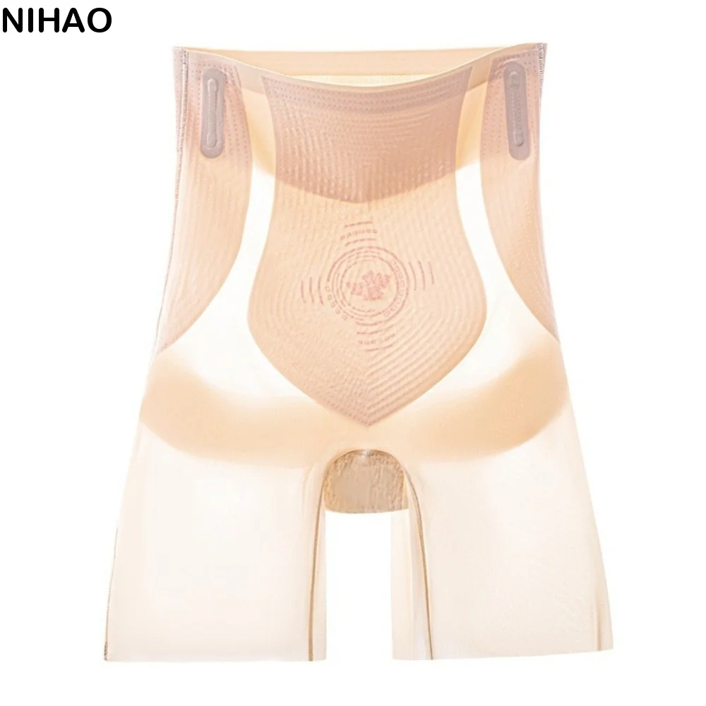 Faja Moldeadora de Cintura Alta Posparto, Ropa Interior de Seda de Hielo sin Costuras, Faja Reductora de Abdomen, Levanta Glúteos, Braguitas para Mujer