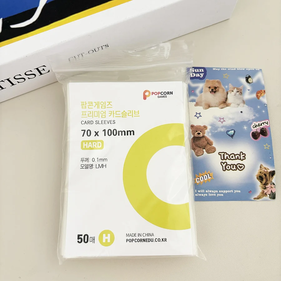 SKYSONIC 50 Stück/Packung transparente Hüllen, 56 x 87 mm/59 x 92 mm/70 x 100 mm Topload Kpop-Taschen, Postcatds Idol-Kartenhalter – Detail 12