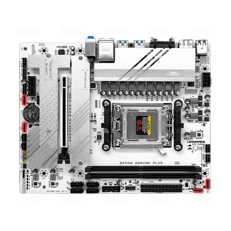 For JGINYUE B650M GAMING PLUS 64GB HDMI DP M.2 Socket AM5 DDR5 Micro-ATX B650 Mainboad 100% Tested Fully Work be shipp quick
