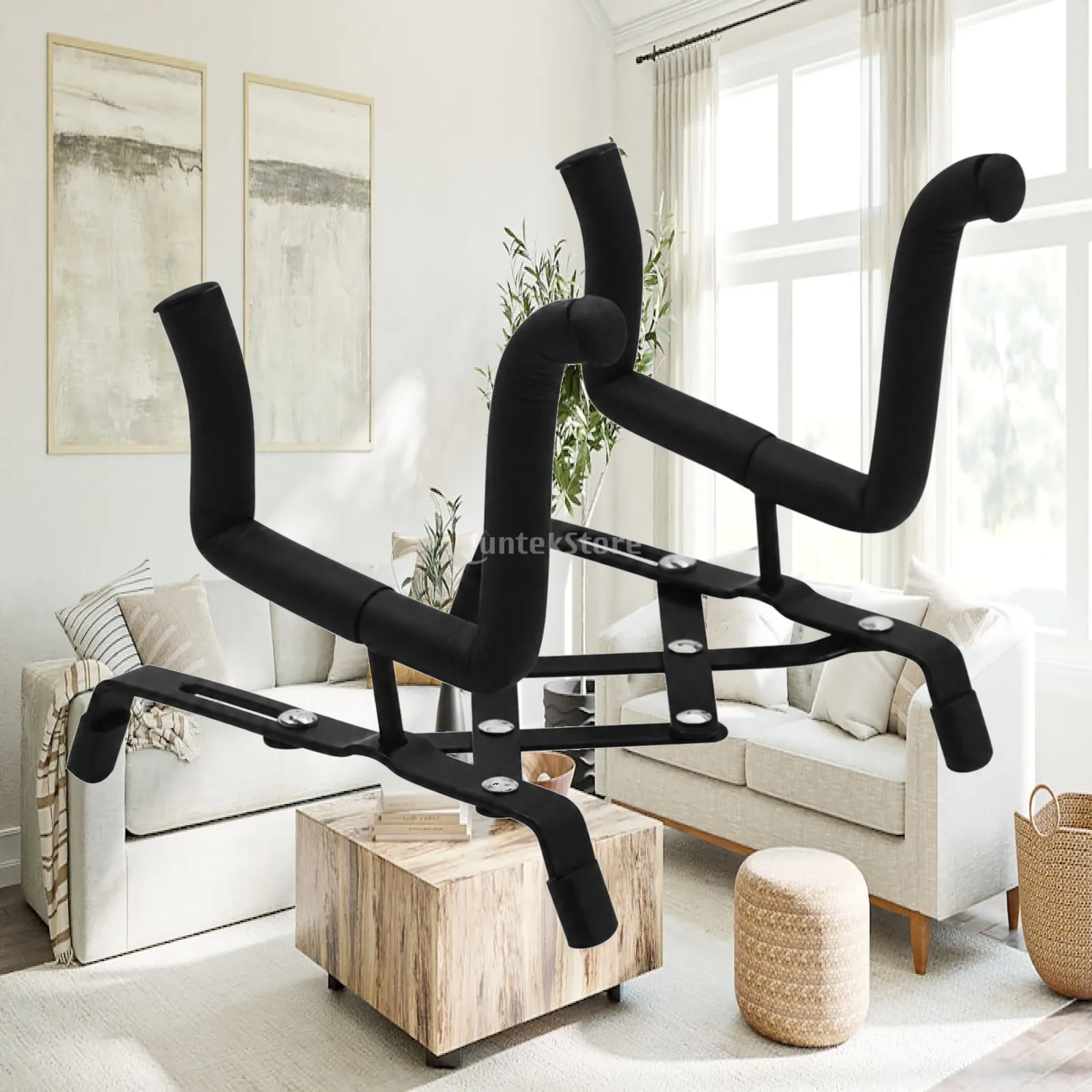 Lightweight Folding Violin Stand Space Saving Metal Construction Padded Cradle for Violin Ukulele Bass Guitar Studio Use