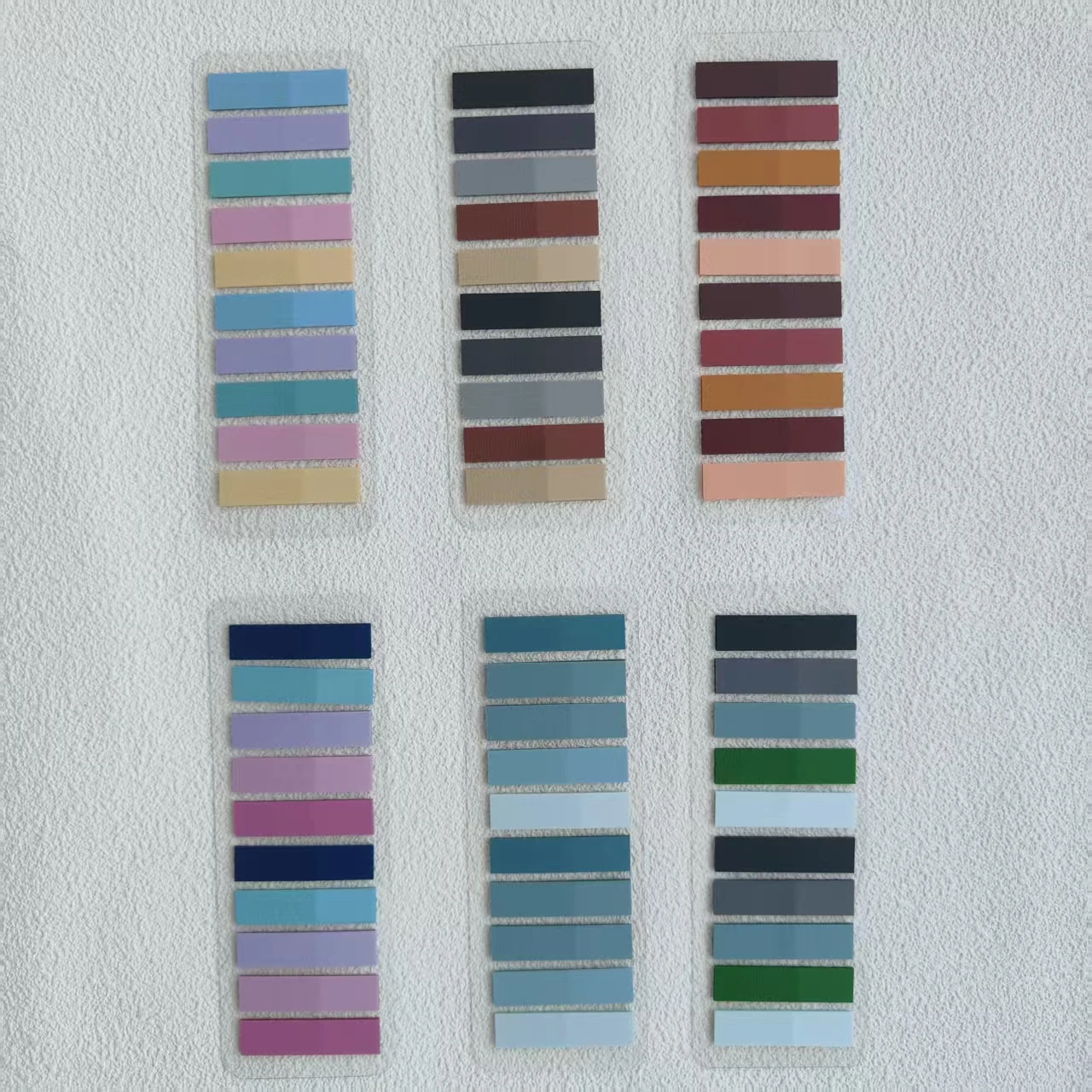 6 عبوات من علامات تبويب مؤشر الألوان الشفافة، ملصقات علامات صفحة الملاحظات اللاصقة للحيوانات الأليفة للوازم المدرسية المكتبية والطلاب والقرطاسية