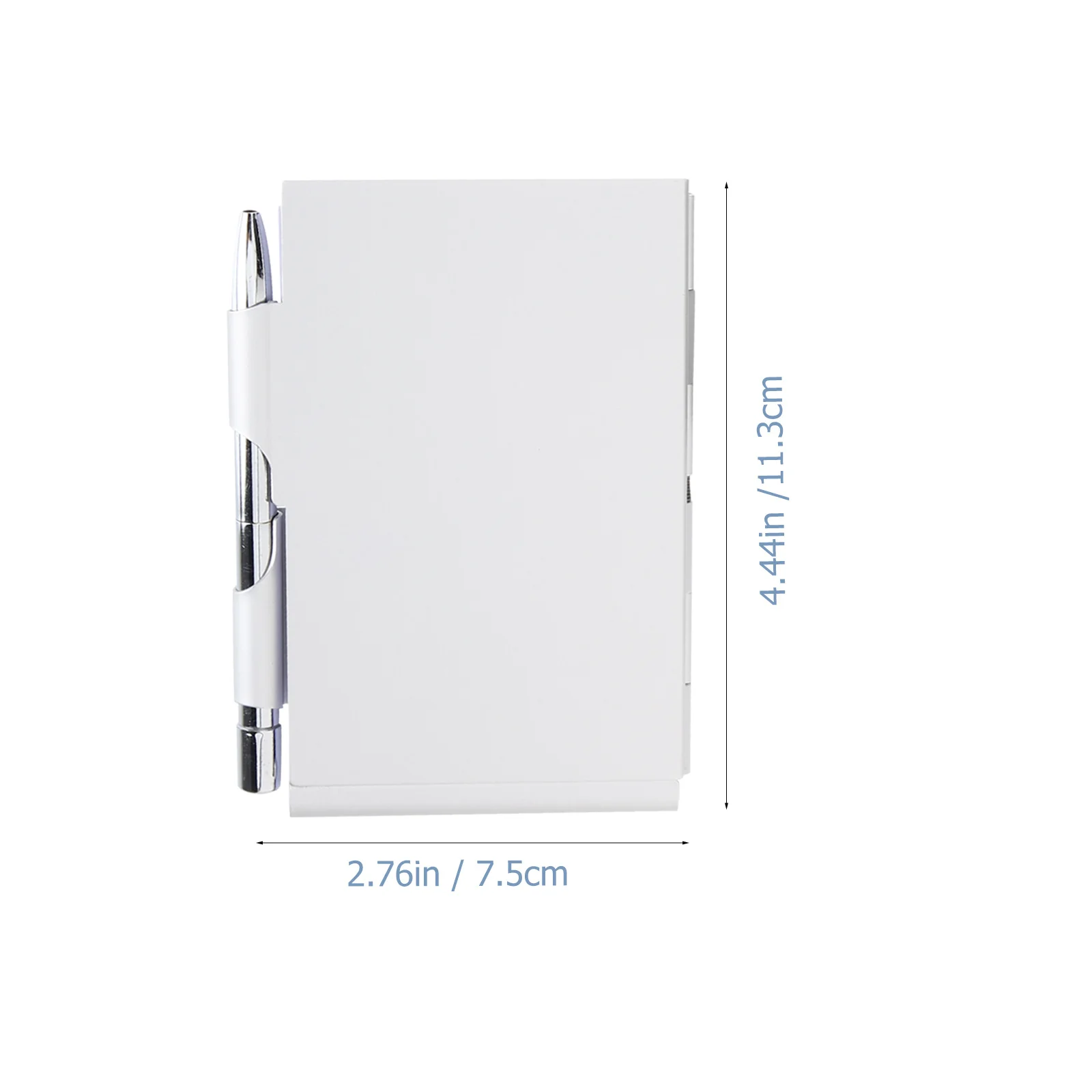 2 pçs bolso de metal bloco de notas caneta caso portátil recarregável livro de memorando pequeno diário para escritório escola viagem bolso bloco de notas