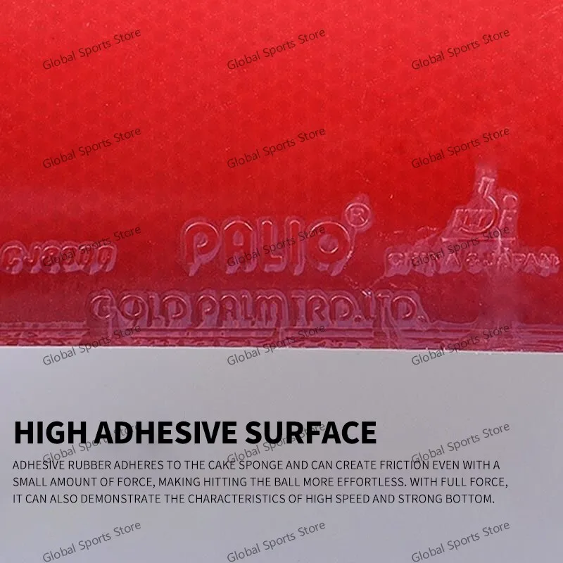 باليو CJ8000 مطاط تنس الطاولة المقاطعي مع إسفنجة كعكة زرقاء / برتقالية جيدة في السرعة ودوارة للاعب محترف #4