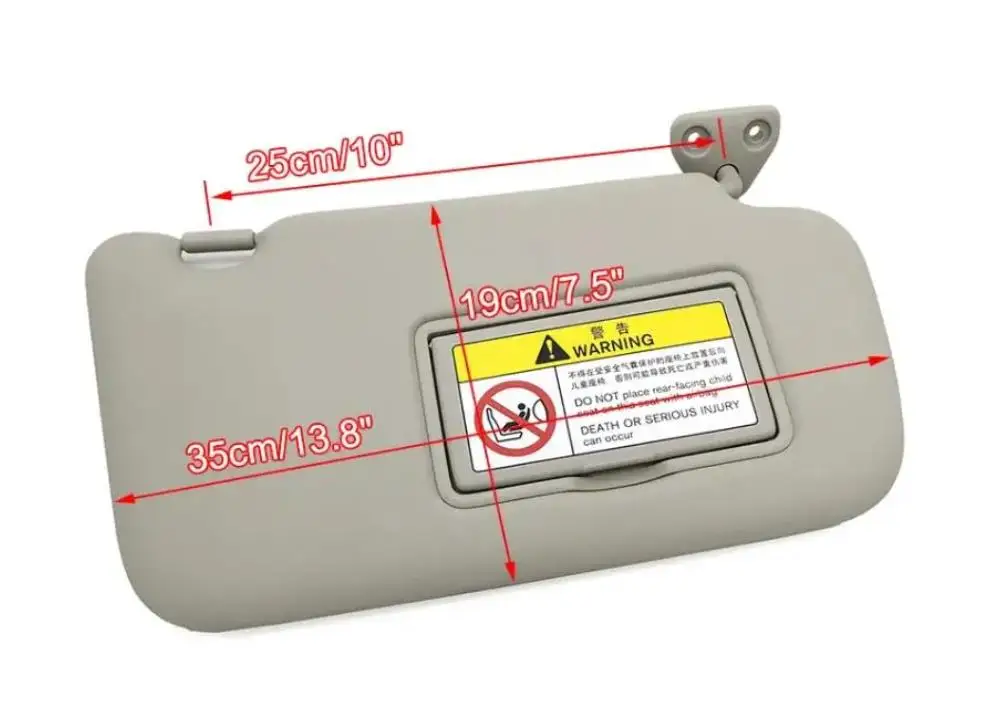 For Nissan Sentra 2012 2013 2014 2015 2016 2017 2018 2019 For Nissan Sylphy nterior Sunvisor With Mirror Antidazzle Sun visor