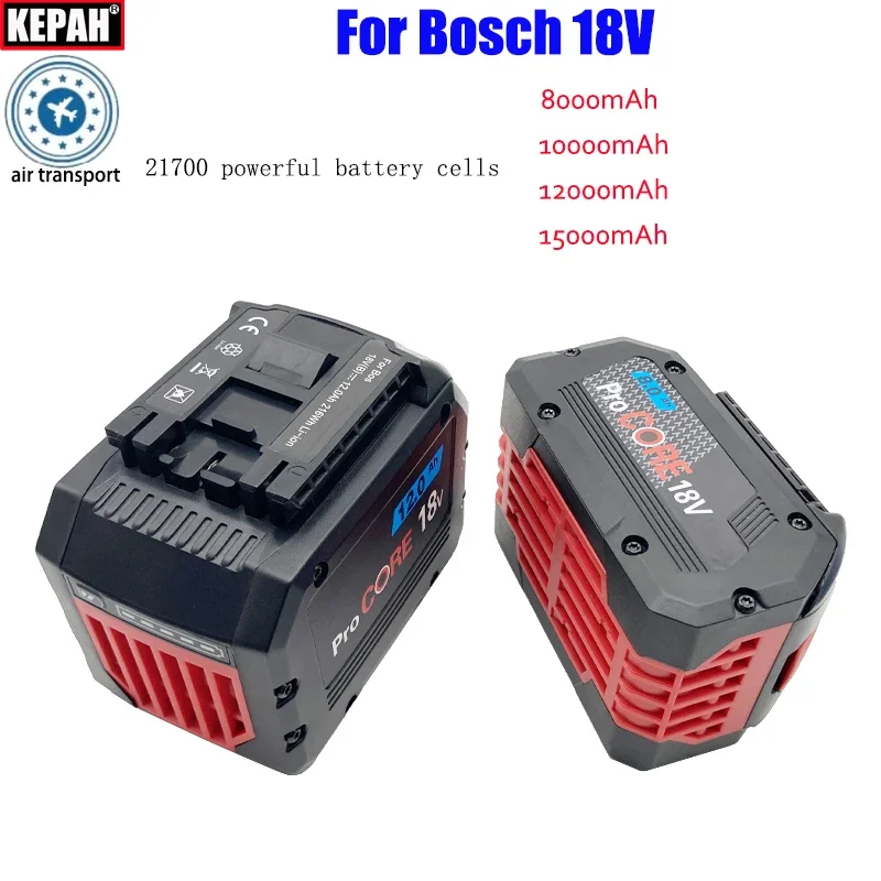 8Ah 10Ah 12Ah 15Ah ProCORE replacement battery, for Bosch 18V cordless tools BAT609 BAT618 GBA18V 21700 high power 5C power cell