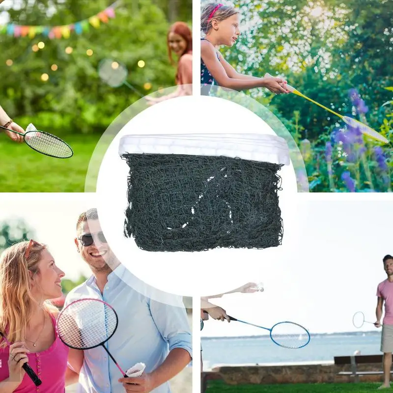 6.1mX0.76m Sport Volleyball Training Mesh Shuttlecock Badminton Net Net Badminton Equipment for Backyard Beach Park Outdoor