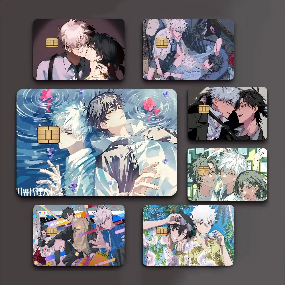 Link C-Click Anime Credit Card Skin Stickers for VISA Bank Card Transportation Card Waterproof Sticker Anti-scratch Women Gift
