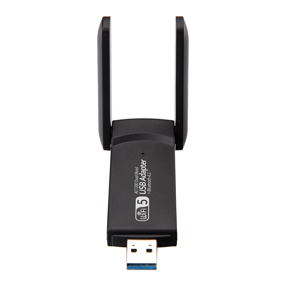 Wireless USB 1300Mbps WiFi Adapter Dual Band 2.4G 5Ghz USB 3.0 WIFI Receiver 802.11ac With Antenna BT4.2 For Desktop Laptop