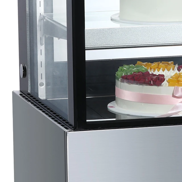 Refrigerated Cake Display Fridge Cooling Display Fridge for Cakes Tempered Glass  Fan Cooling CE GS ETL Approved