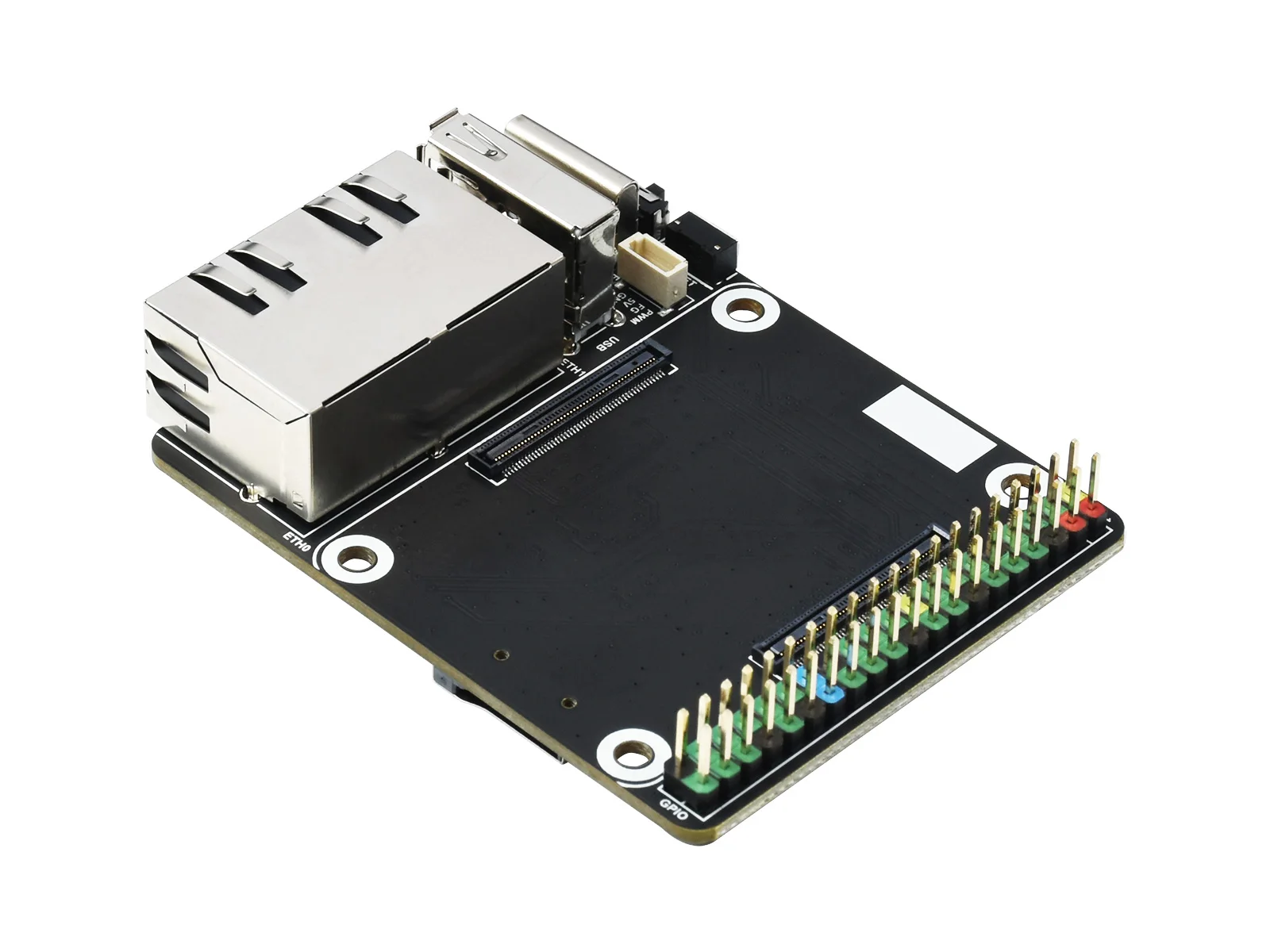 Waveshare Mini Dual Gigabit Ethernet Mini-Computer Kit Designed for Raspberry Pi Compute Module 4