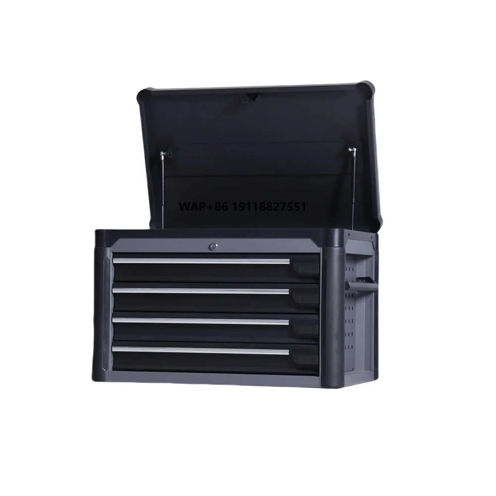 

4 Drawer Metal Tool Box Storage Box for Garage logo Color Customized Tool Cabinet Trolley Roller Heavy Duty