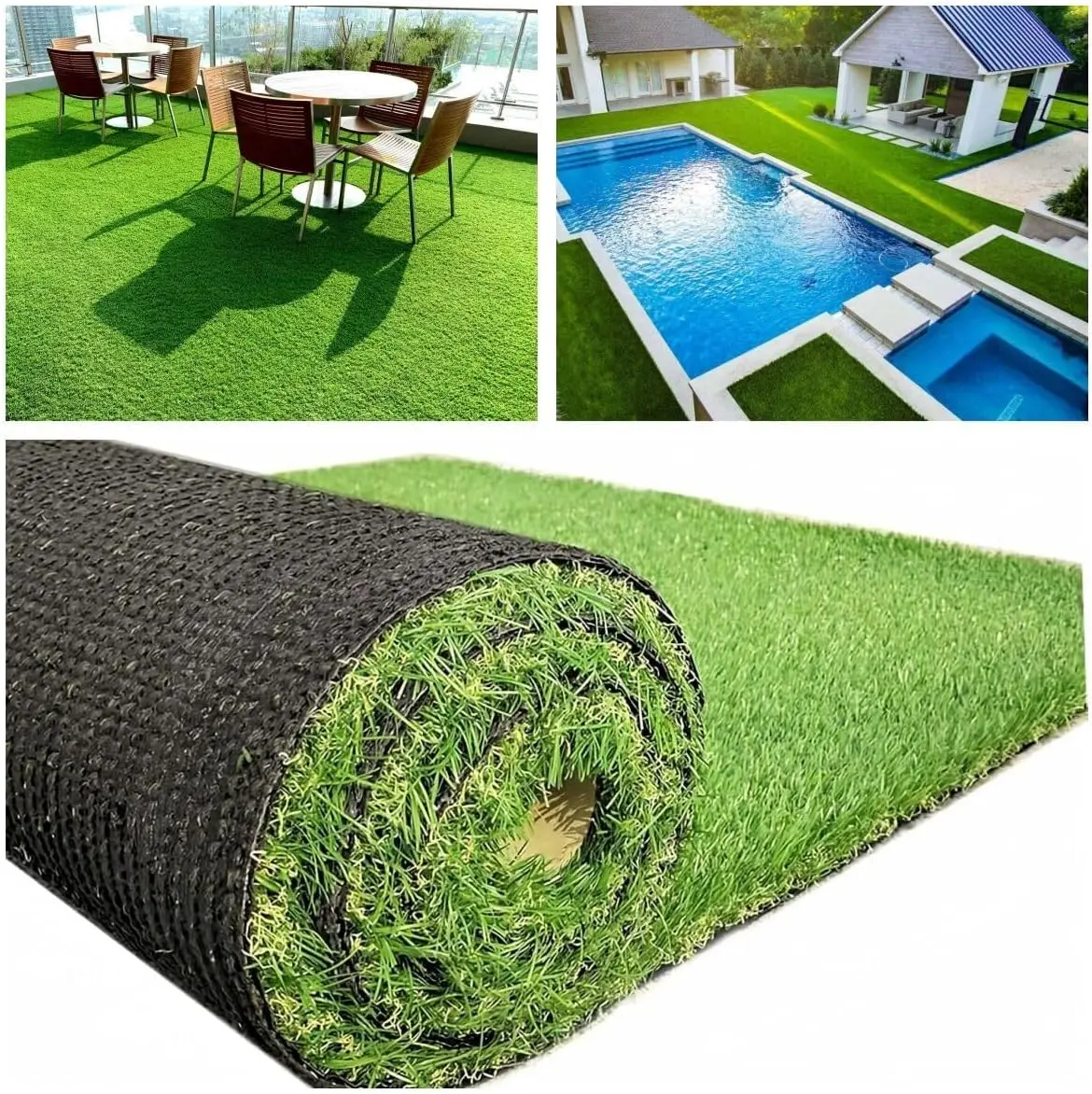 

Artificial Grass Turf 0.8inch Thick Faux Fake Lawn Carpet for Indoor Outdoor Garden Pet Dog