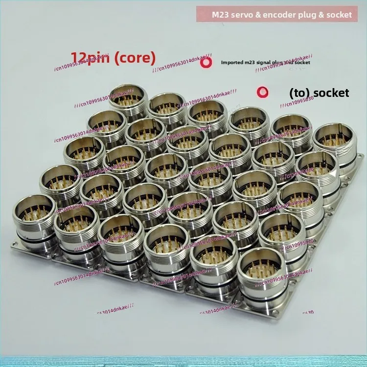 

[Разъем M23] 6, 8, 12, 17, 19-жильный, тип-обскура (папа и гнездо) Разъем M23 Вилка кодировщика