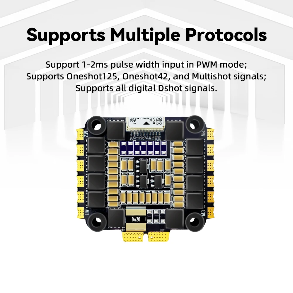 플라이컬러 BLS-04 4in1 ESC 55A 스택 F4 F7 비행 컨트롤러용 쿼드콥터 FPV 레이싱 드론 항공기 170-450 멀티로터