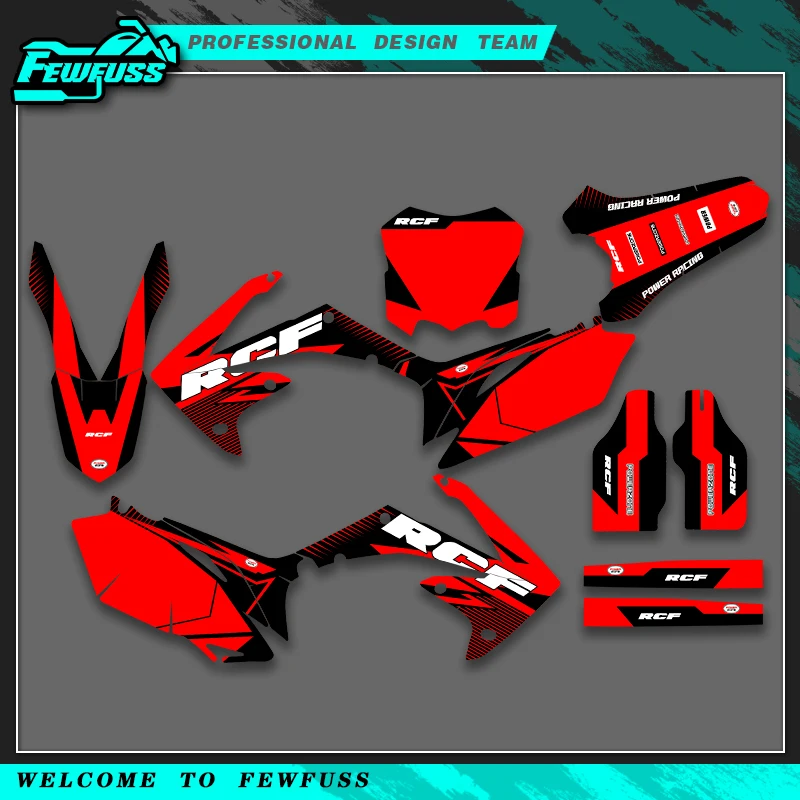 

Fewfuss для HONDA CRF250 R CRF 250R 2010 2011 2012 2013 CRF450 R CRF 450R 2009 2010 2011 2012 графические наклейки на мотоцикл