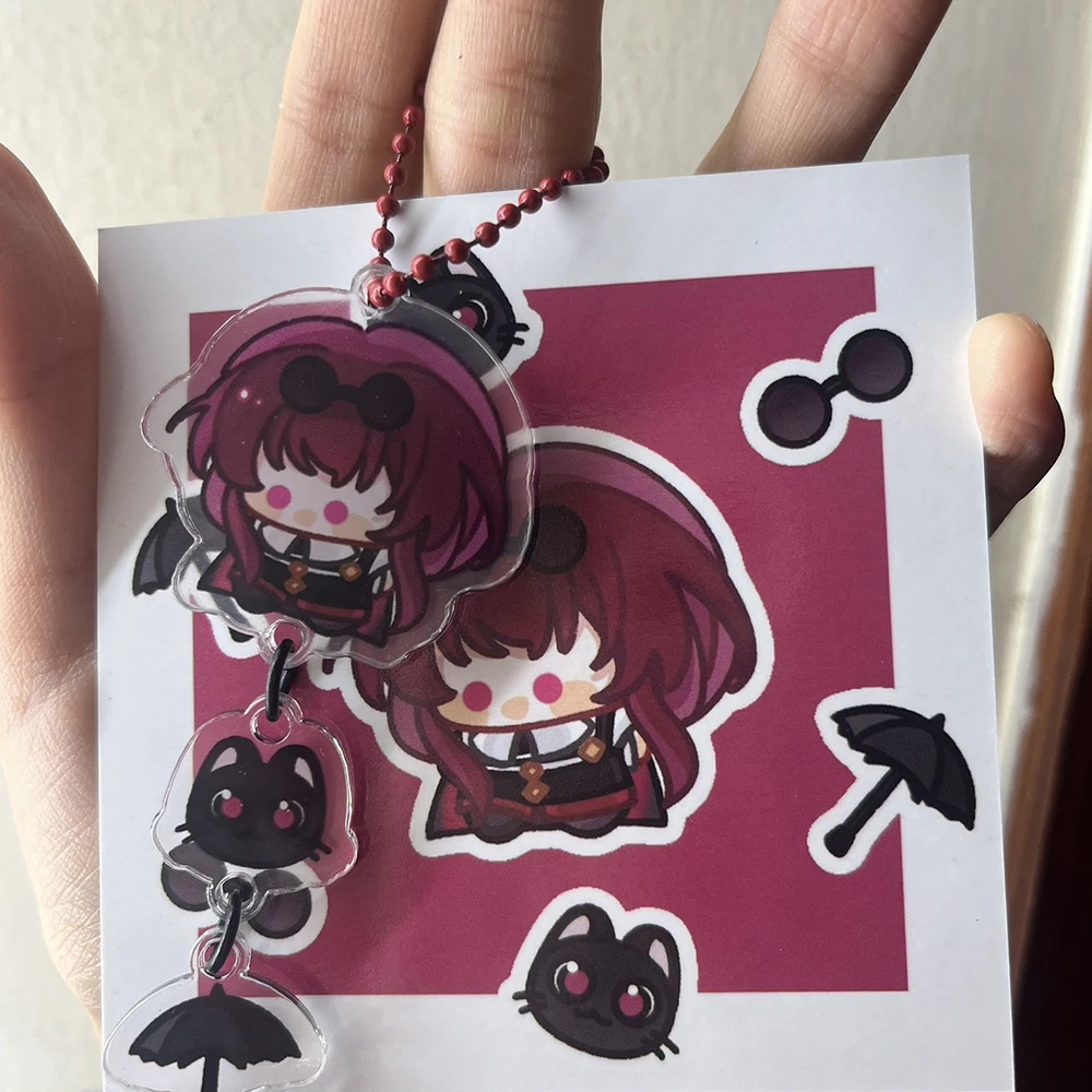 Game Honkai: Star Rail Kafka Blade HuoHuo Jing Yuan Cosplay Keychain Acrylic Phone Chain Cute Keyring Bag Pendant Accessories