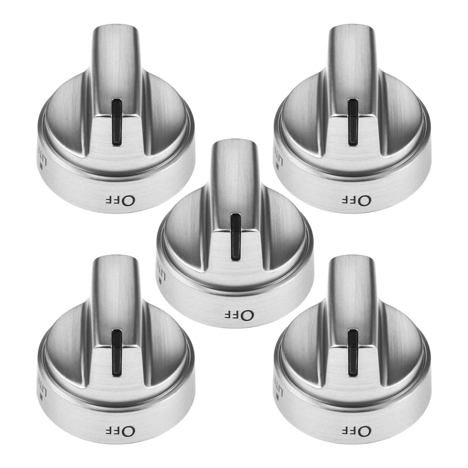 5pcs/set WB03X24818 Range Stove Knobs Heavy Duty Burner Replace PS11729081 AP5989029 4363588 WB03X24818 fit for GE Gas Oven