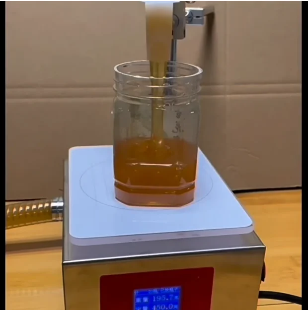 

5kg Commercial Honey Filling Machine with Gear Pump, Automatic Viscous Liquid Paste Filler, High-Precision