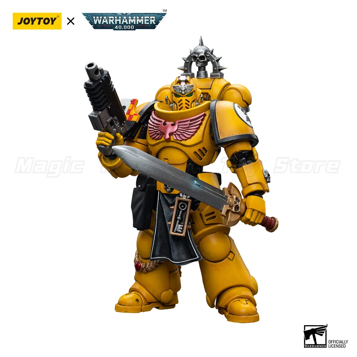 【MT】 JOYTOY Warhammer 40K Pugno Imperiale Tenente con Power Spada Modello Anime Giocattoli Regalo 1/18 Action Figure