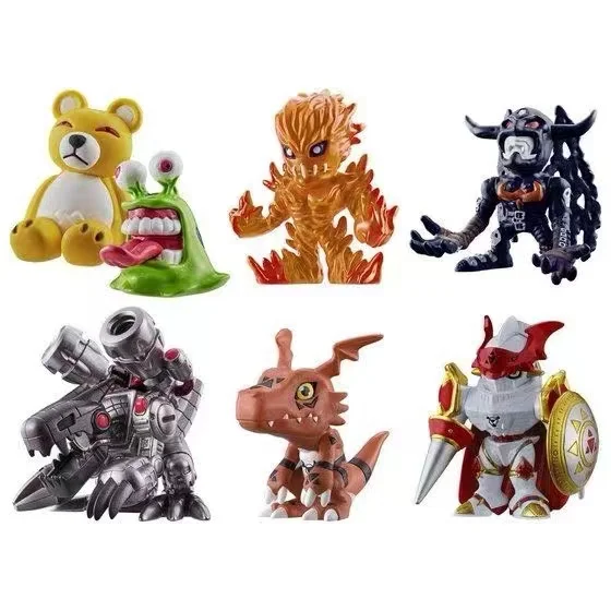 Bandai In Stock Original Digimon Adventure NEW COLLECTION Guilmon Dukemon Devimon Monzaemon Anime Figure Toys