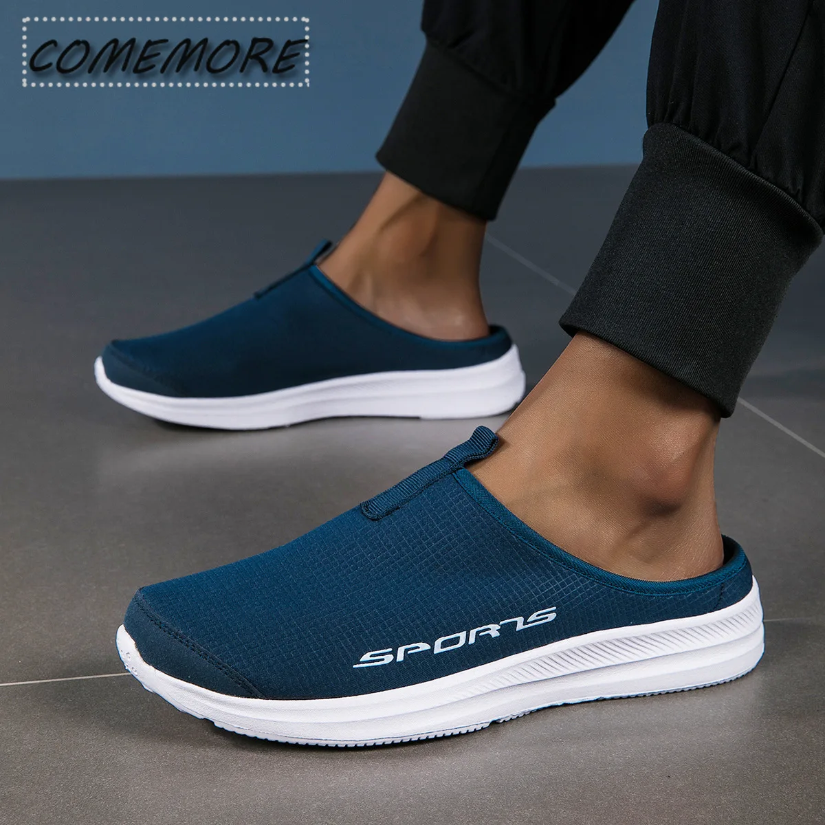 Summer Men's Half Slippers New Causal Trendy Male Flat Bottom Shoes Soft Sole Comfort Lazy Women's Footwears Zapatos De Hombre