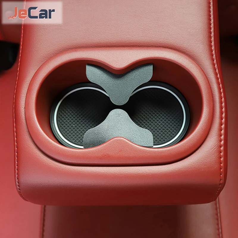 JeCar Door Groove Pad Cup Mat Anti-Slip Gate Slot Armrest Storage Pads Set For Dodge Challenger 2015 up Interior Accessories