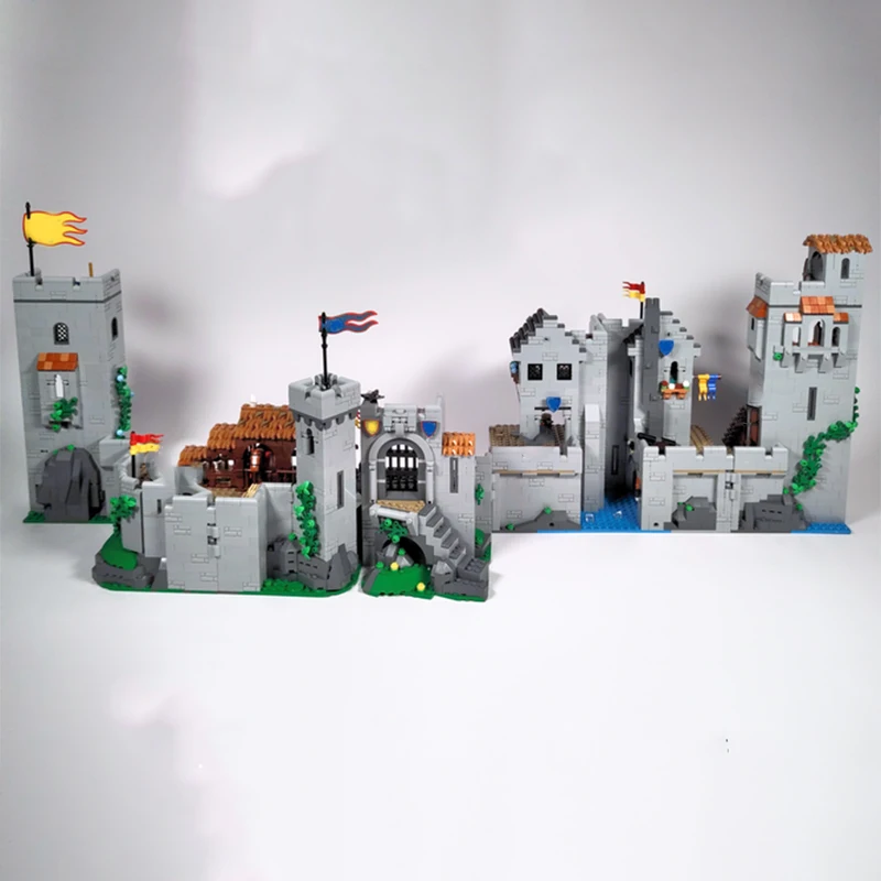 4000pcs MOC Complete Lion Knights Configurable Castle Model Building Blocks Architecture Toys Christmas Gifts DIY Kids Assemble
