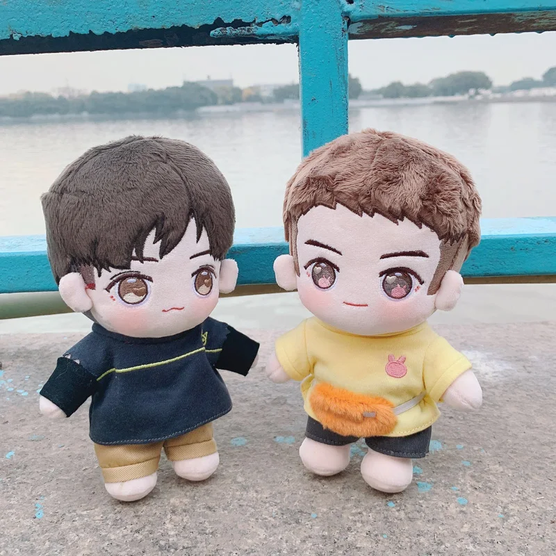 In Stock Chinese Book Around Sa Ye 20cm Plush Dolls Gu Fei Jiang Chen Q-Version Pillows Cusions Doll With Clothes Outfit Toys