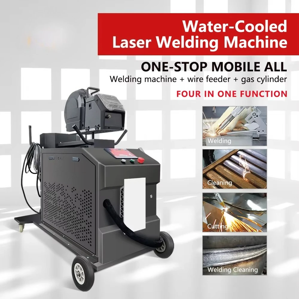 Handheld Portable Welding Machine 4 in 1 1500W 2000W 3000W Fiber CNC Welder Cleaning rust Removal Machine for Metal