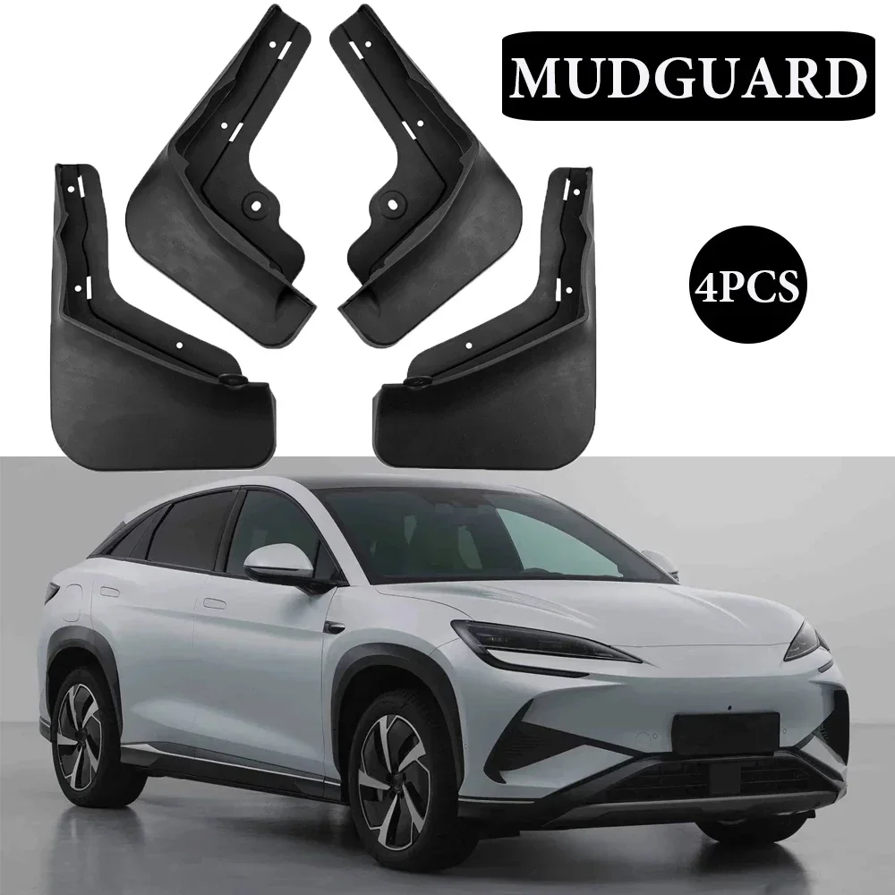 Car Wheel Fender For BYD Sea Lion 07 EV 2024~2026 Sealion 7 Mud Flaps Guards Anti-splash Front Rear Mudguard MudFlap Accessorie