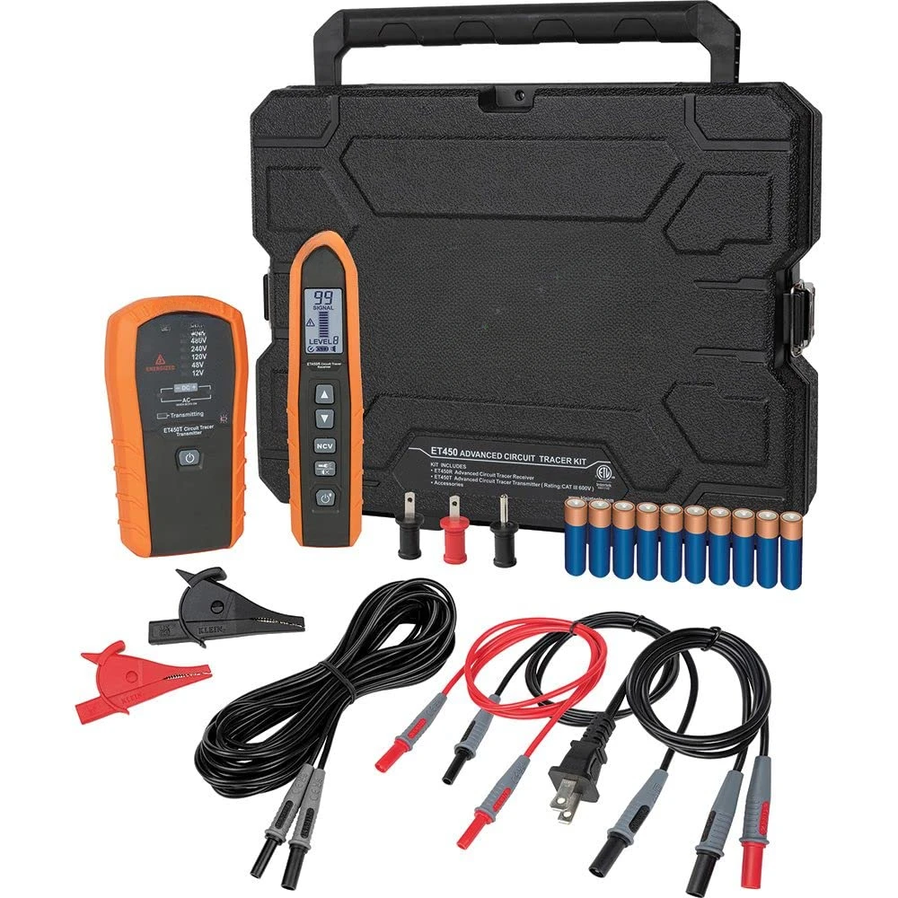 ET450 Advanced Circuit Breaker Finder und Wire Tracer Kit & RT390 Circuit Analyzer mit großem LCD, identifiziert die Verkabelung