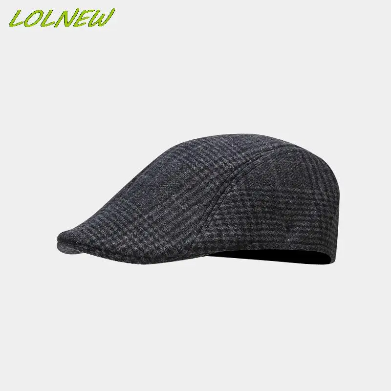 Spring British Style Plaid Berets Hat Color Newsboy Caps Hats Driving Cap Summer Peaky Blinder for Men Women