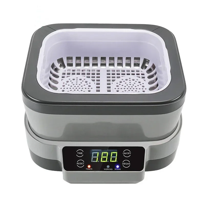 220v Upgrade Upgrade Household Split Ultrasonic Cleaning Machine Glasses Watch Gold Chain Denture Cleaning Machine Small