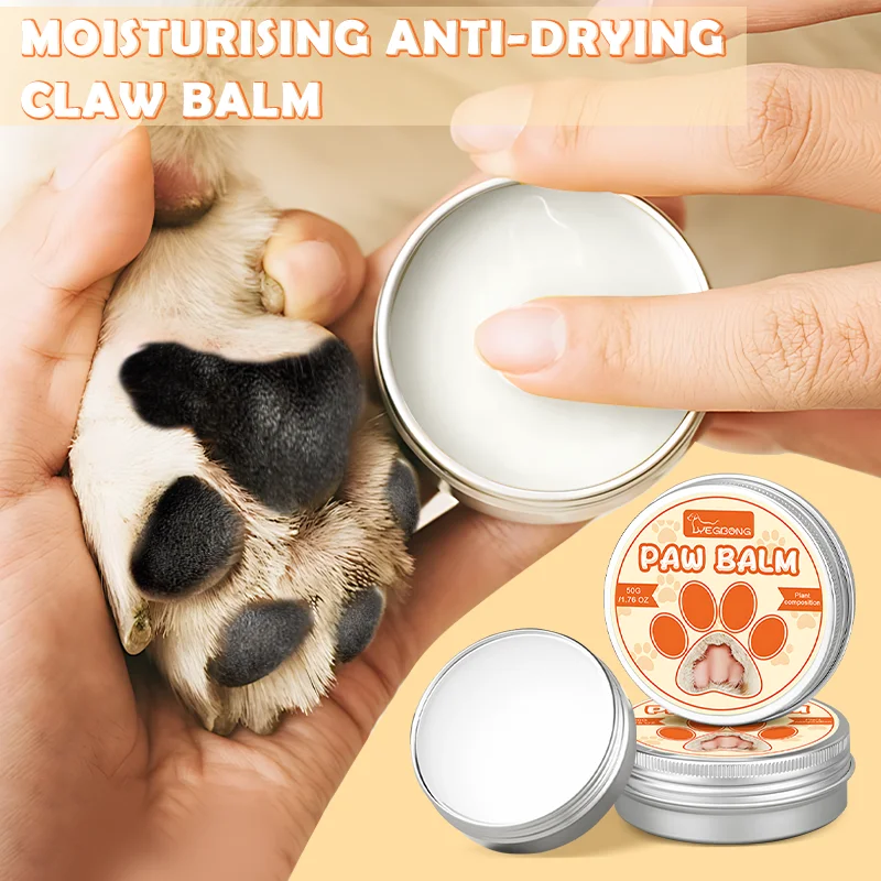 50g Pet Moisturizing Portable Pet Nose Protector Moisturizer for Cats Winter Crack Feet Protection Repair Supplies for Cat Dog