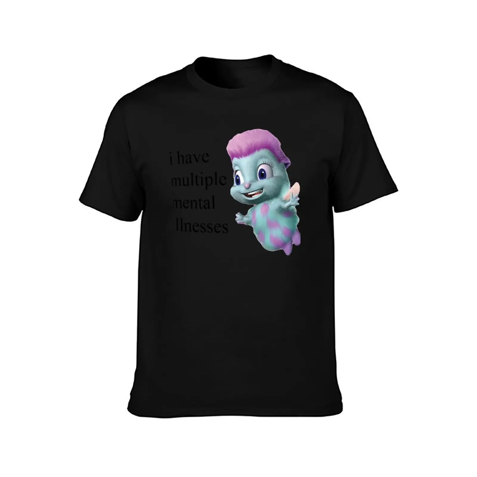 Bibble Mental Illness Rights Mens Best T-Shirt Big Size Loose Fit Tee Shirt T-Shirt