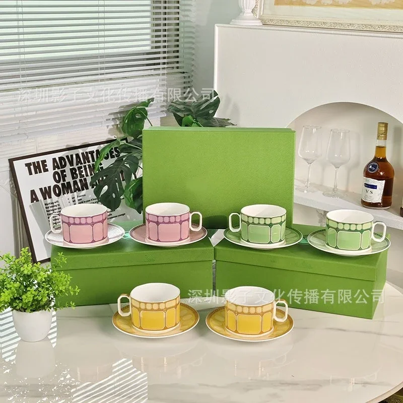 

Swan series European fashion style bone china coffee cups, plates, classic afternoon tea cups, home gifts