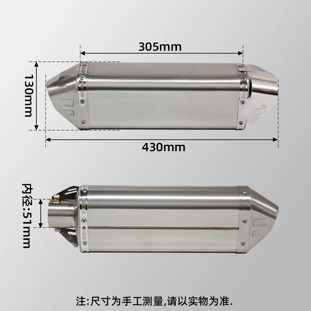 Universal For Yamaha Zuma GY6 Tank Engine 125CC 150CC 200CC Scooter Exhaust Full System TRC-GP Muffler with DB Killer Front Pipe